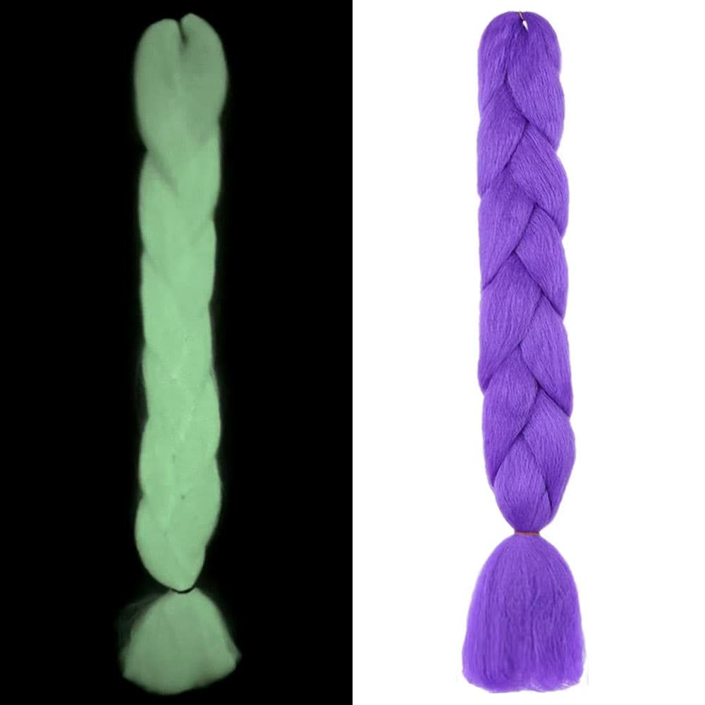Fosforlu Neon Örgülük Saç Esperer 100 Gr. - Mor